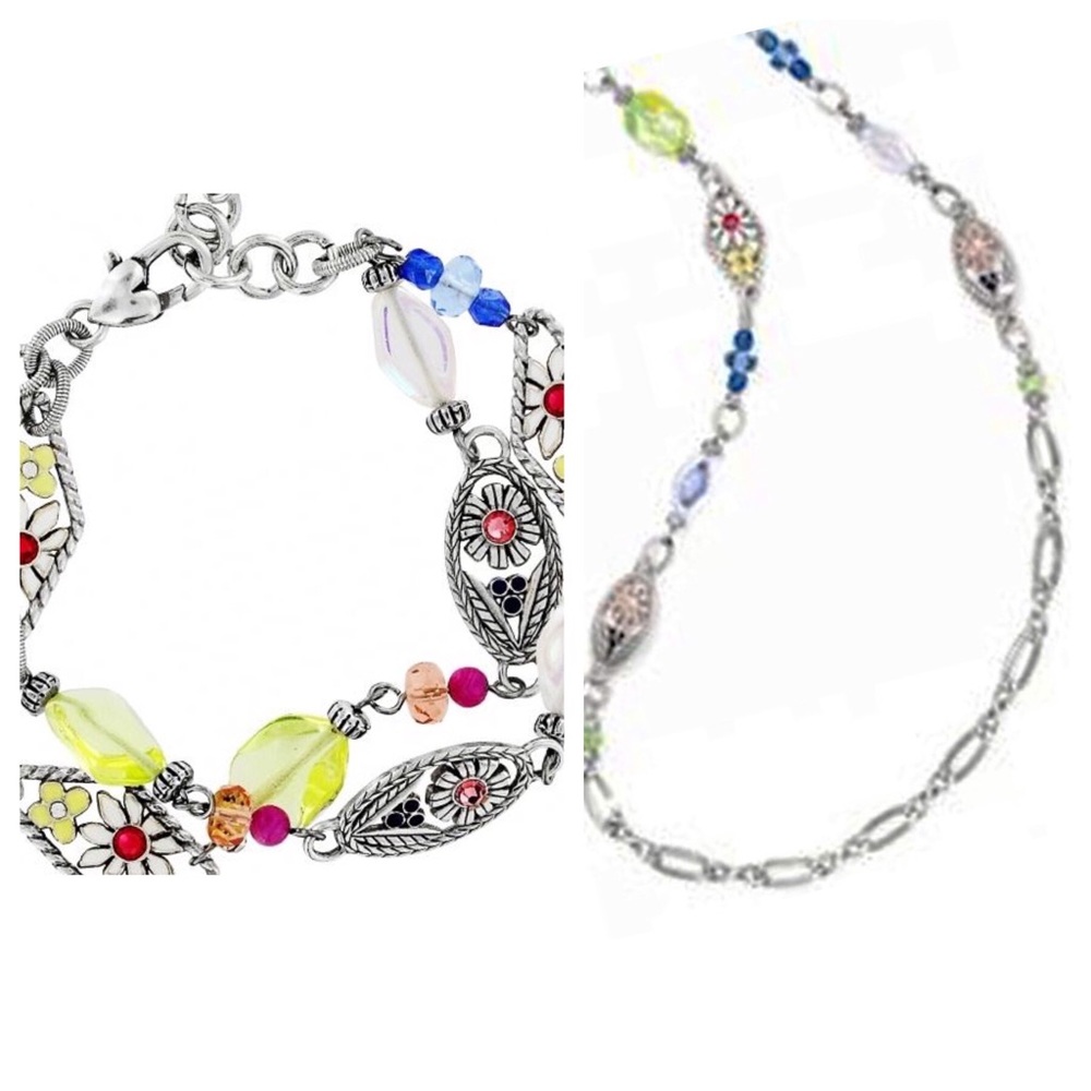 New - -Brighton Painted Garden Long Necklace